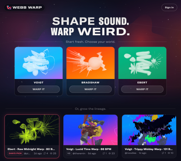 Webb Warp